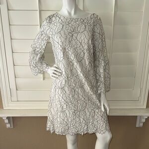 Eliza J Lace Bell Sleeve Shift Dress